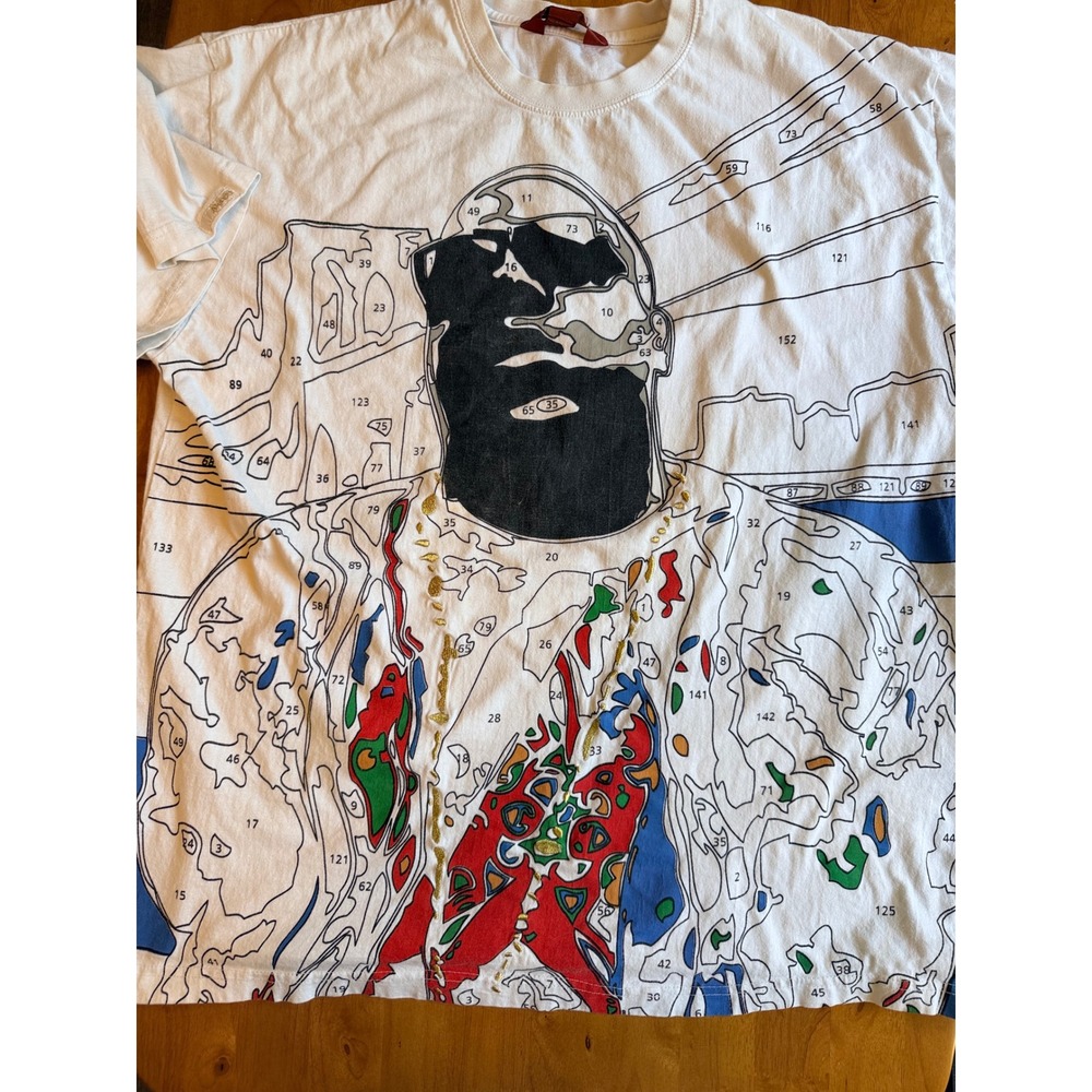 Ak:cess Notorious BIG Biggie Smalls Paint By Numbers Graphic T-Shirt Men 2XL 424